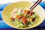 さっぱり！白焼きうなぎと翡翠のみぞれ和え
