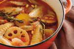 「手羽先と旬野菜のトマト煮込み」のレシピ