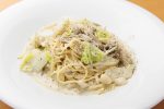 鱈と白菜、まいたけの味噌クリームパスタのレシピ