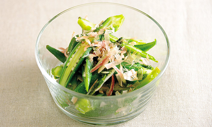 おくらと薬味野菜の塩麹和えのレシピ(作り方)